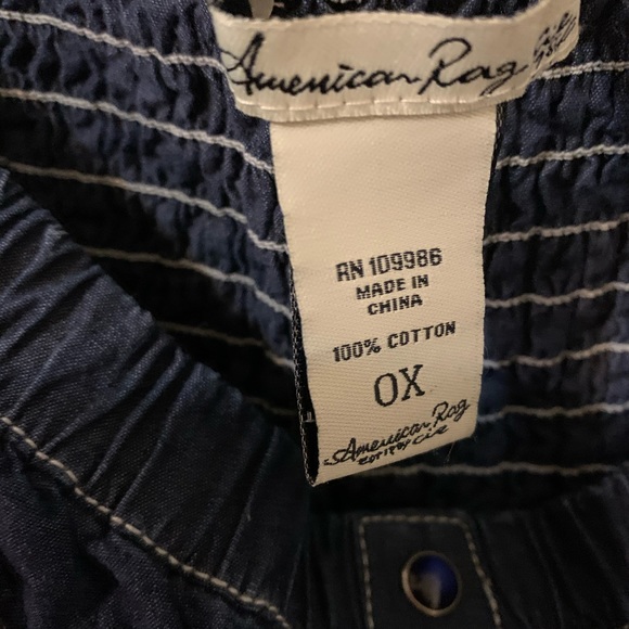 Strapless American Rag Tunic/Top size 0X - Picture 14 of 15